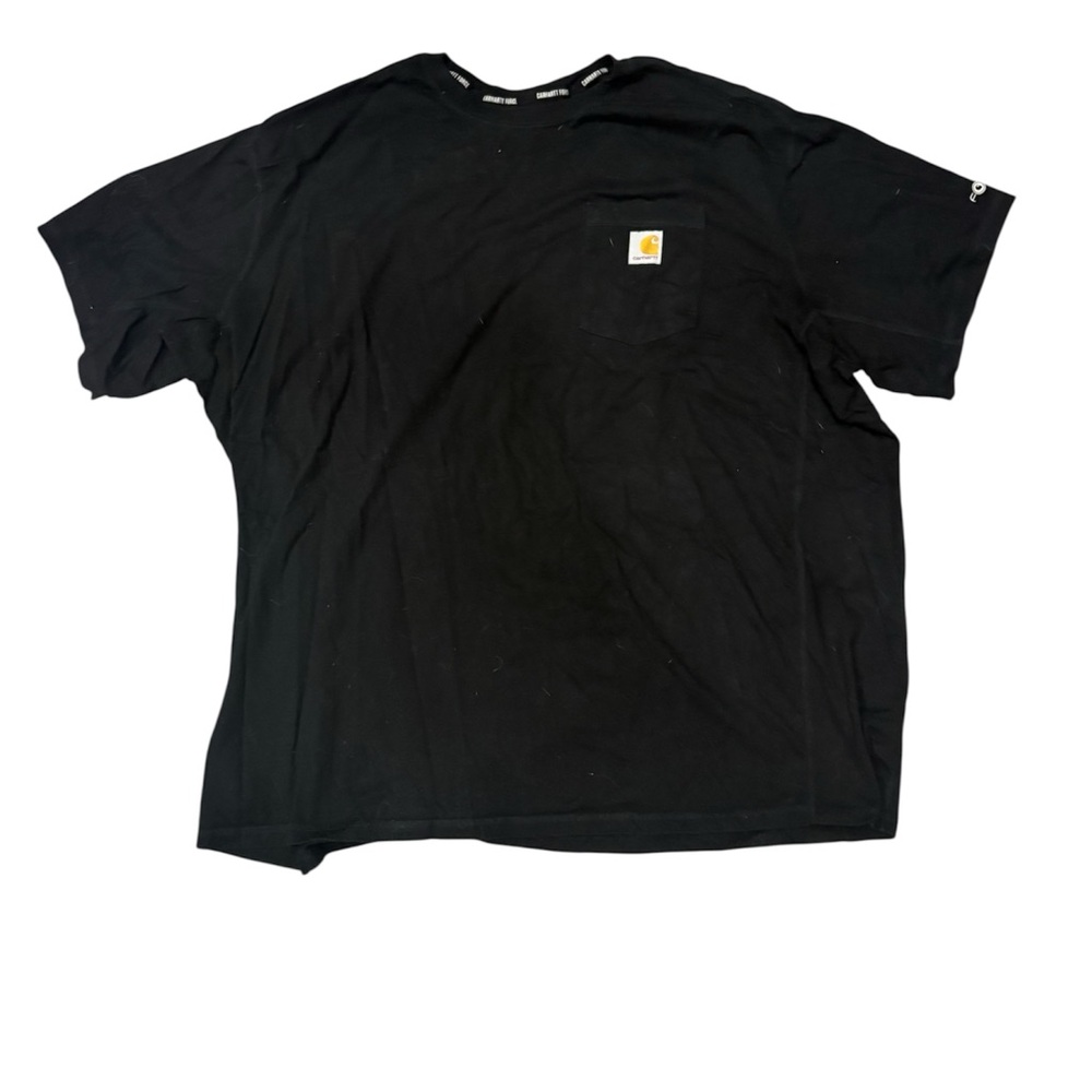 Carhartt Black Short-Sleeve Pocket Tee with Logo Patch